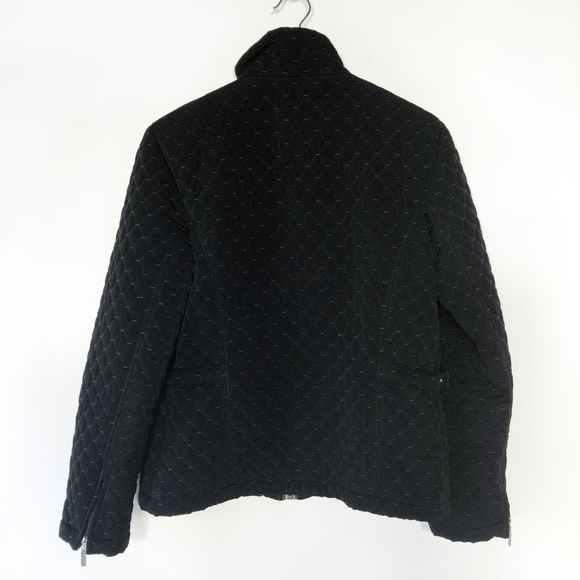 ✔️Gallery Black Quilted Coat Size M - Picture 3 of 7